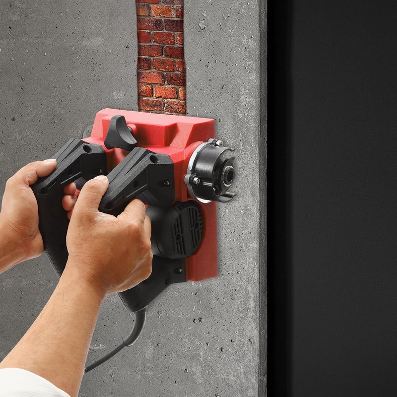 RibasuBB Electric Wall Planing Machine, 1300W Power Hand Planer, Wall Scraper Planner 6" Width, Handheld Power Planer Shovel Wall Machine for Paint Putty Removal, Wall Repair Portable Planer (Red) - Image 5